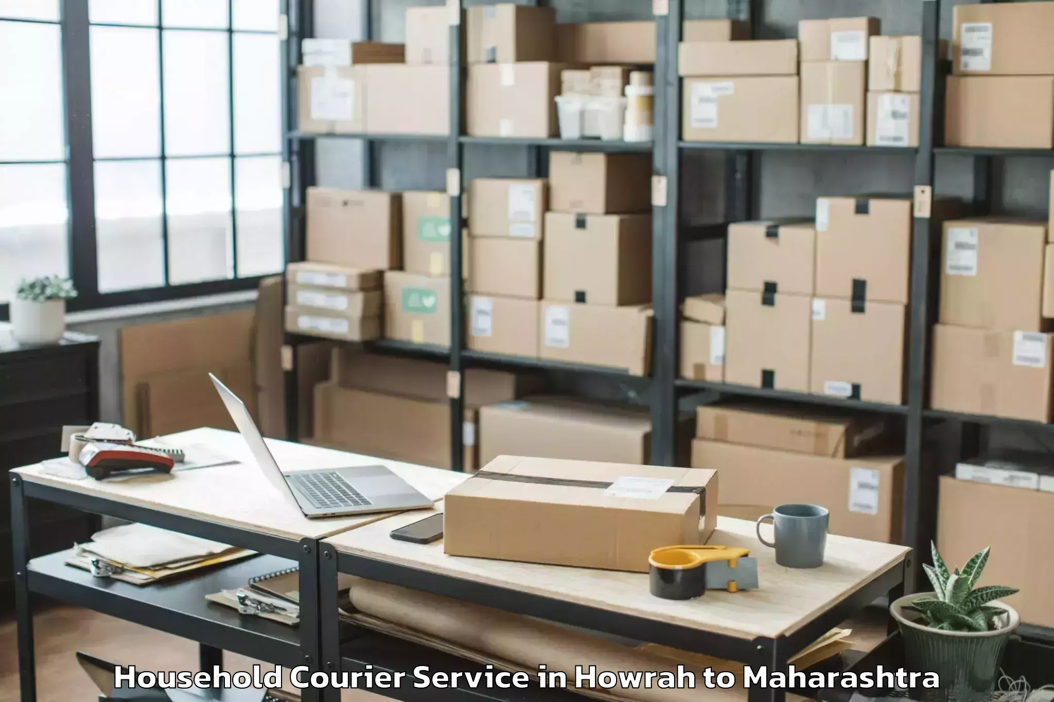 Book Howrah to Tirora Household Courier Online